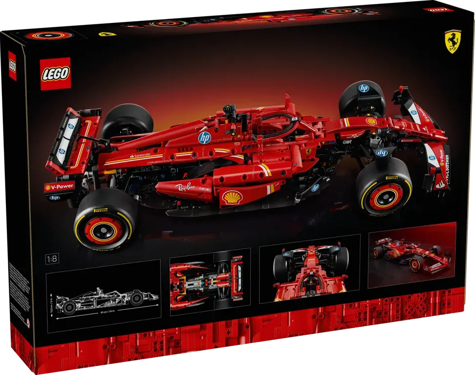 LEGO® Technic Ferrari SF-24 F1 Car back of the box