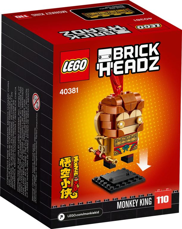 LEGO® BrickHeadz™ Monkey King achterkant van de doos