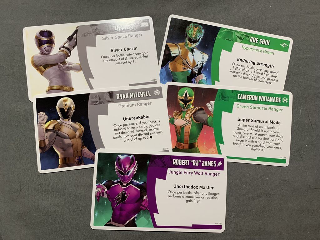 Power Rangers: Heroes of the Grid – Ranger Allies Pack #2 cartes