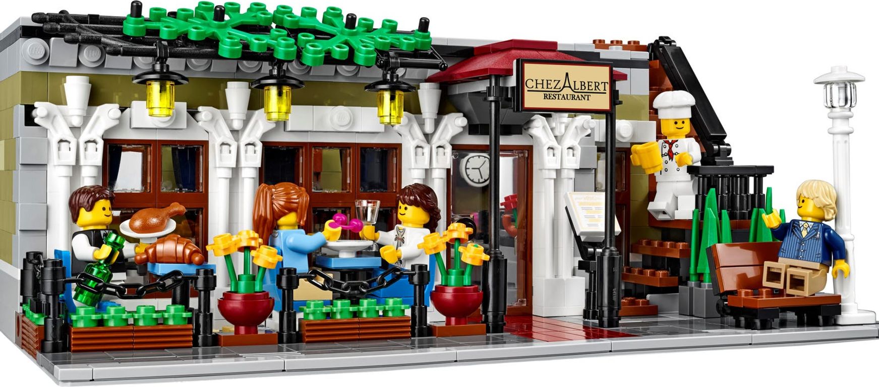 LEGO® Icons Pariser Restaurant spielablauf