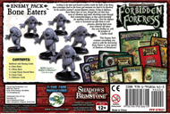 Shadows of Brimstone: Bone Eaters Enemy Pack parte posterior de la caja