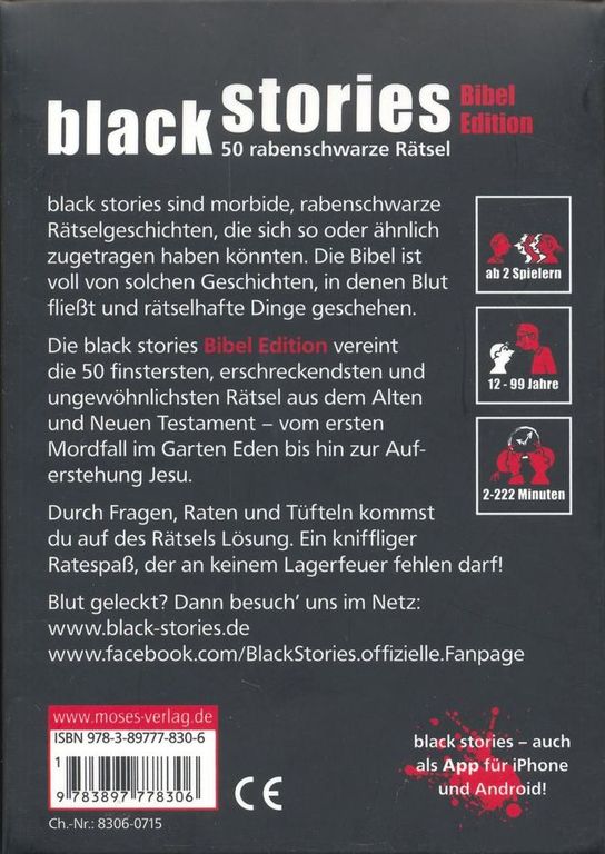 Black Stories: Bibel Edition rückseite der box