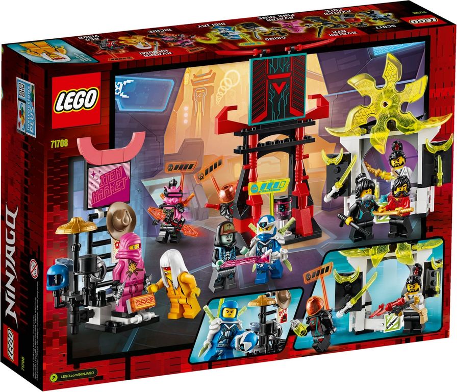 LEGO® Ninjago Gamer's Market back of the box