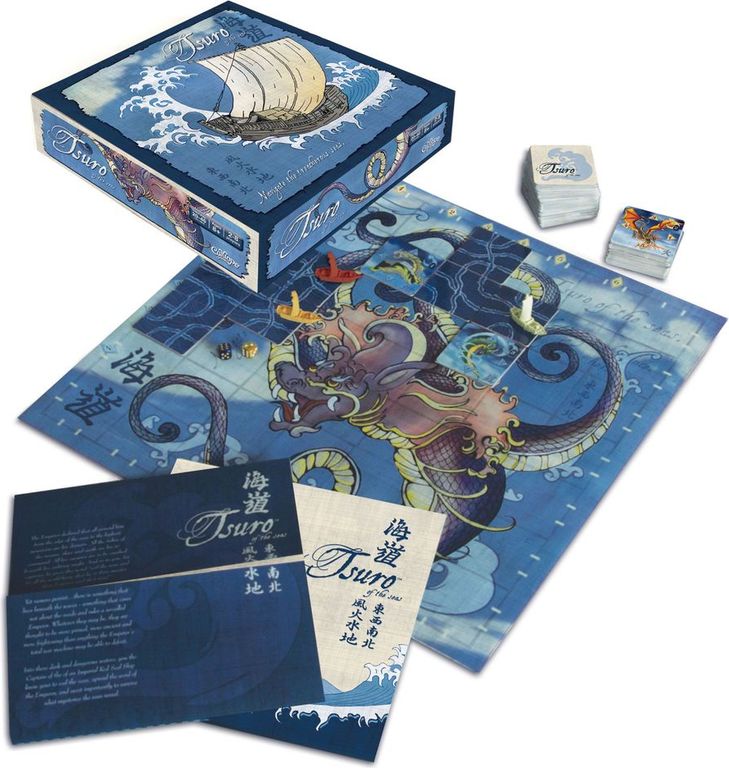 Tsuro of the Seas components