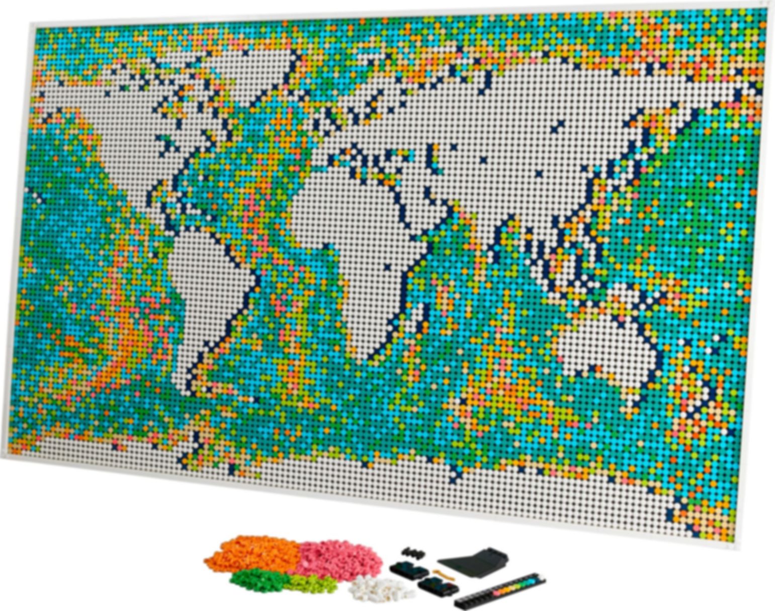 LEGO® Art World Map components