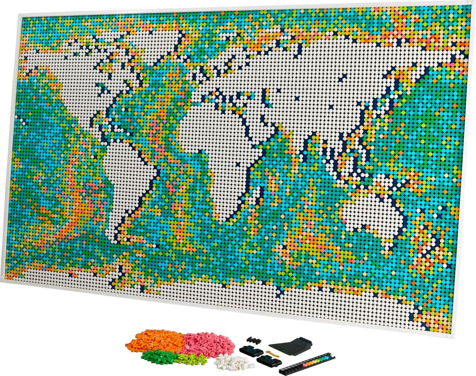 LEGO® Art Wereldkaart componenten