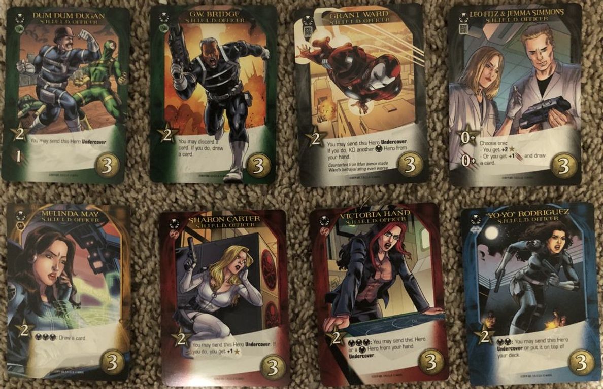 Legendary: A Marvel Deck Building Game – S.H.I.E.L.D. karten