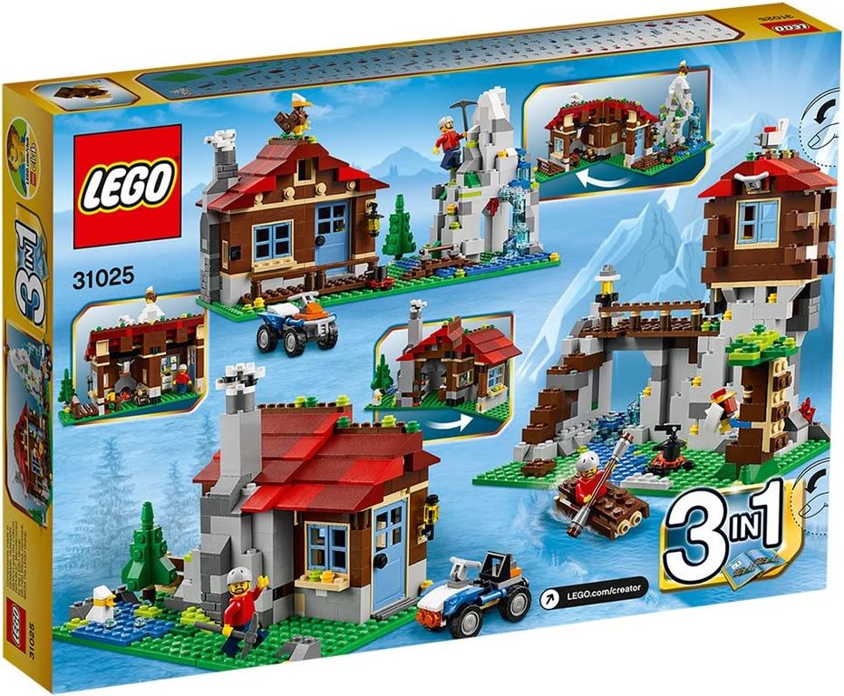 LEGO® Creator Berghütte rückseite der box