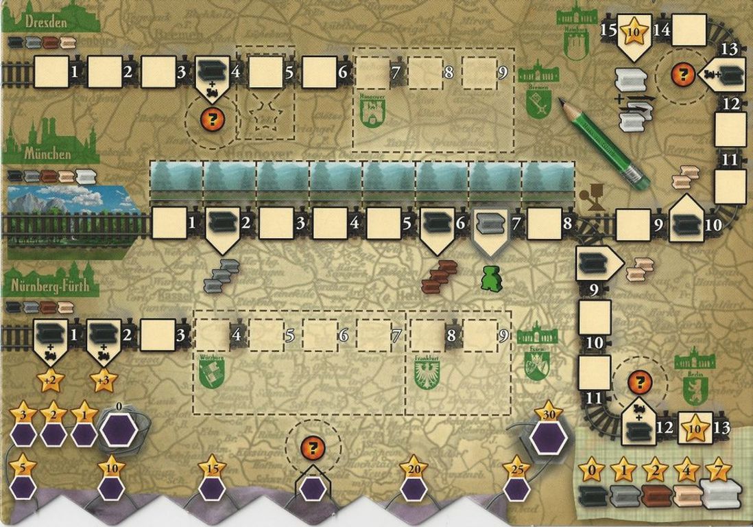 Russian Railroads: German Railroads tavolo da gioco