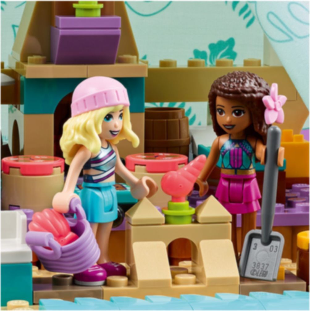 LEGO® Friends Glamping en la Playa jugabilidad