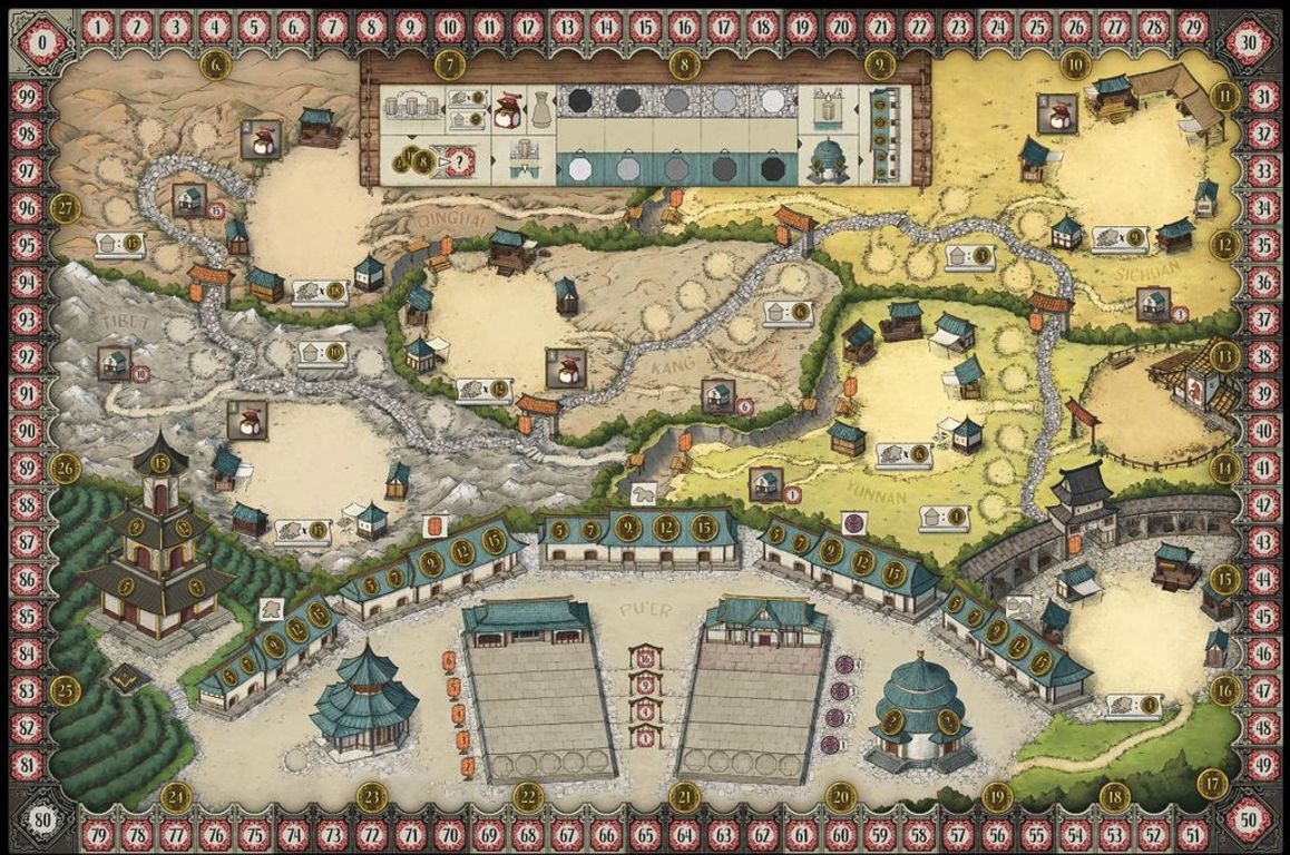 Yunnan (Second Edition) game board