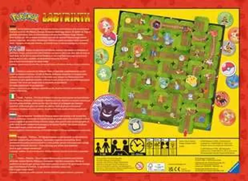 Pokémon Labyrinth back of the box