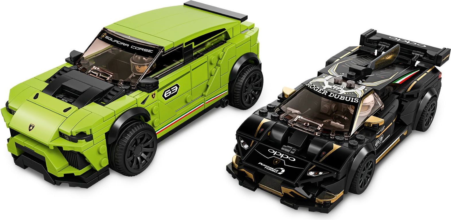 LEGO® Speed Champions Lamborghini Urus ST-X & Lamborghini Huracán Super Trofeo EVO componenten