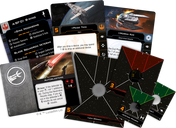Star Wars: X-Wing (Second Edition) – Hotshots and Aces Reinforcements Pack components