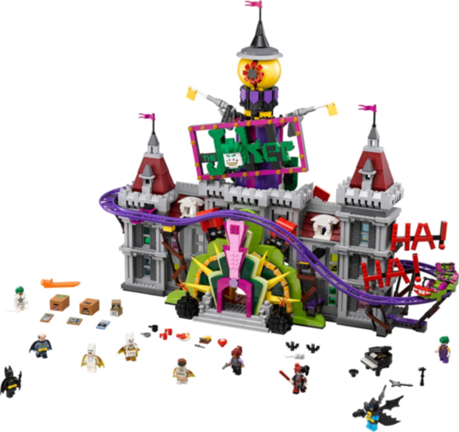 LEGO® Batman Movie The Joker™ Manor components