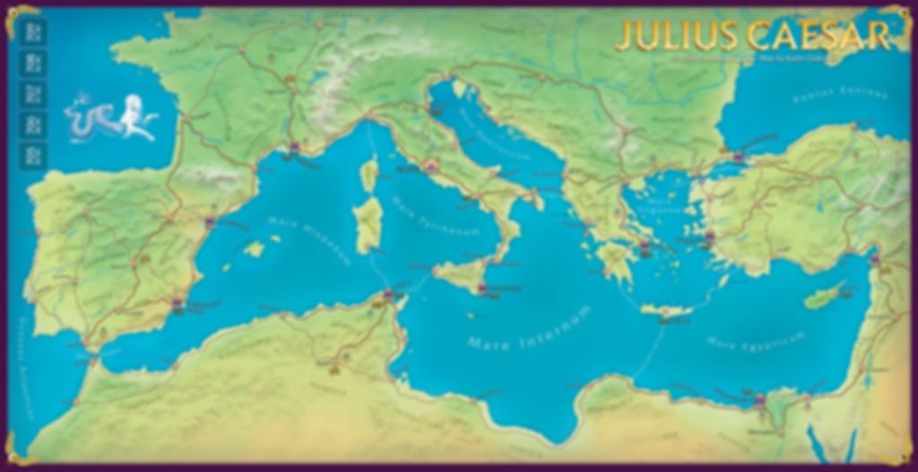 Julius Caesar: Caesar, Pompey, and the Roman Civil War game board