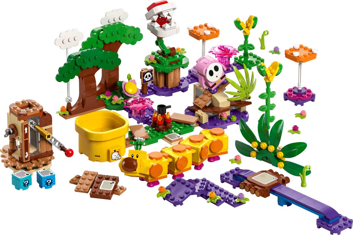 LEGO® Super Mario™ Soda Jungle Maker Set components