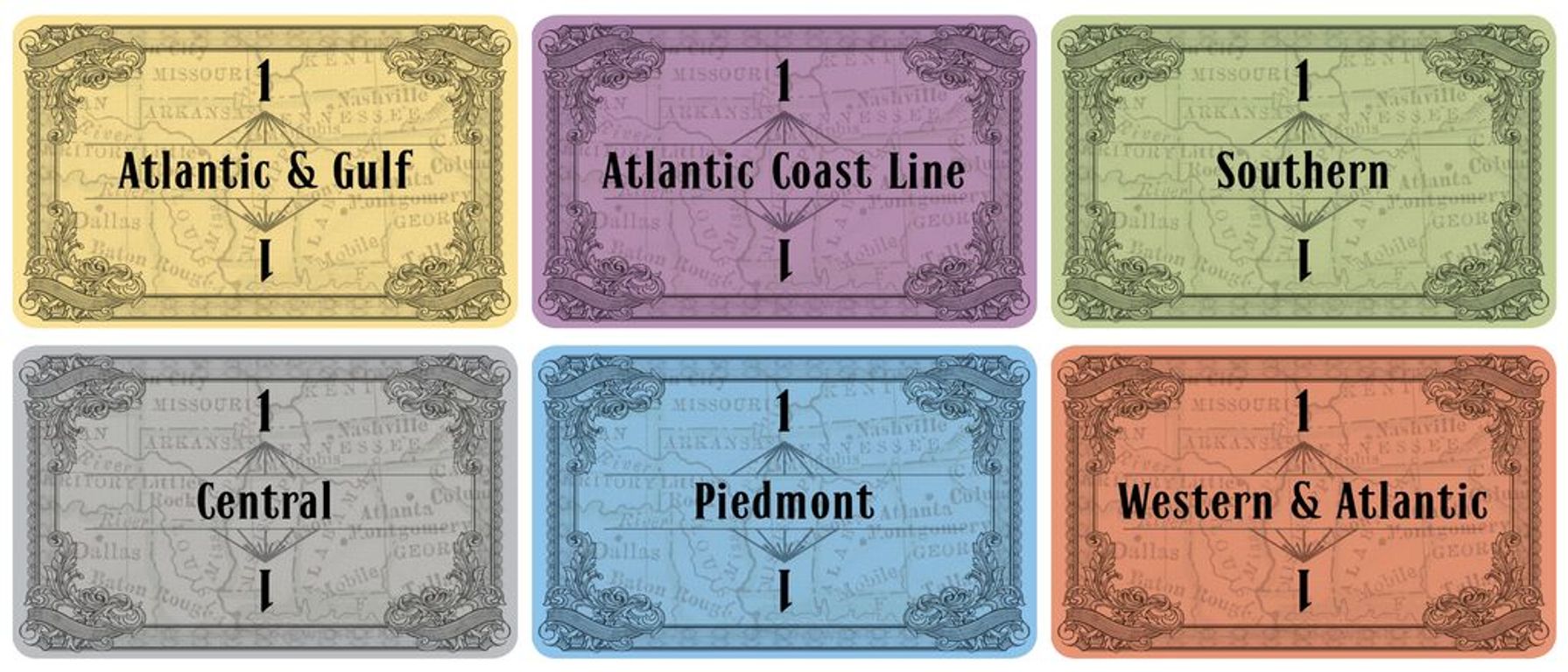 Southern Rails cards