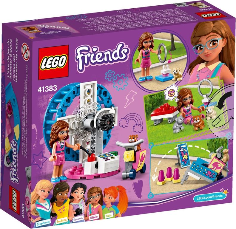LEGO® Friends Olivia's Hamster Playground back of the box
