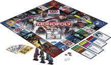 Monopoly: The Falcon and The Winter Soldier components