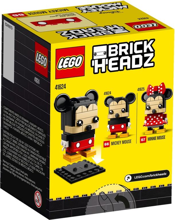 LEGO® BrickHeadz™ Mickey Mouse achterkant van de doos