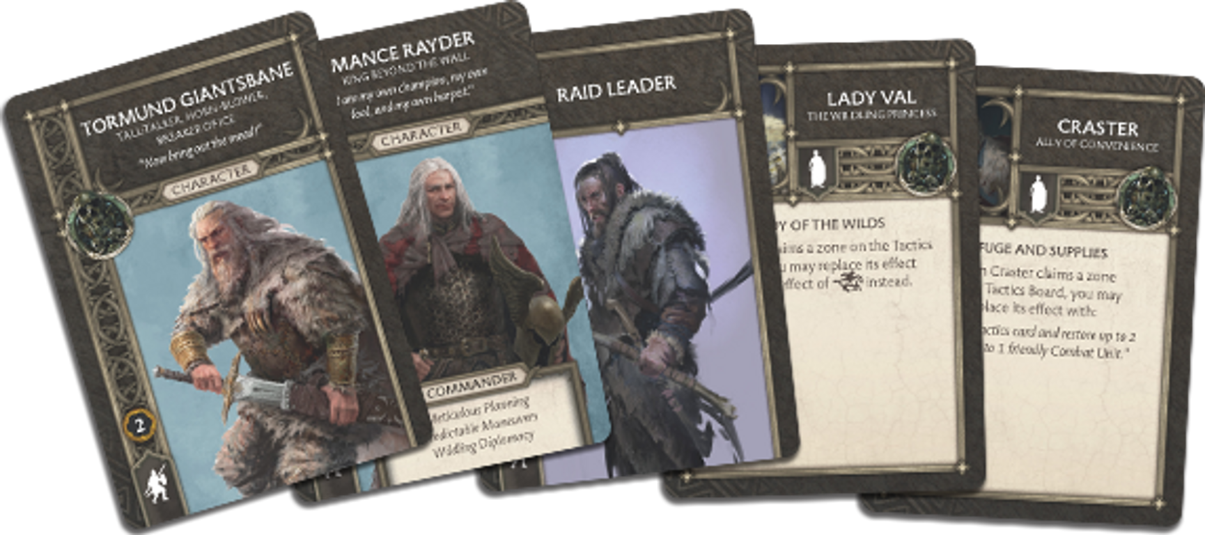 A Song of Ice & Fire: Tabletop Miniatures Game – Free Folk Starter Set karten