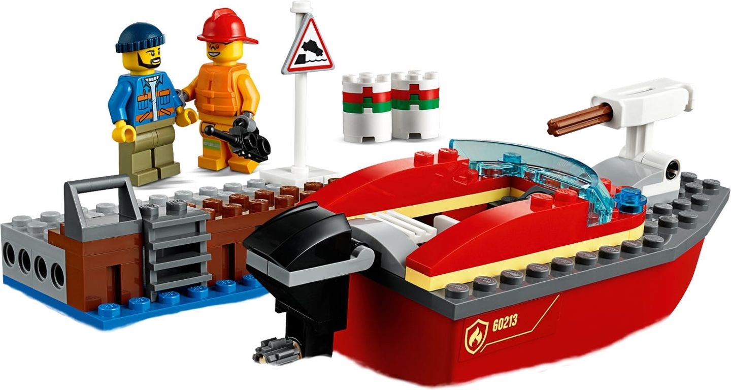 LEGO® City Dock Side Fire components