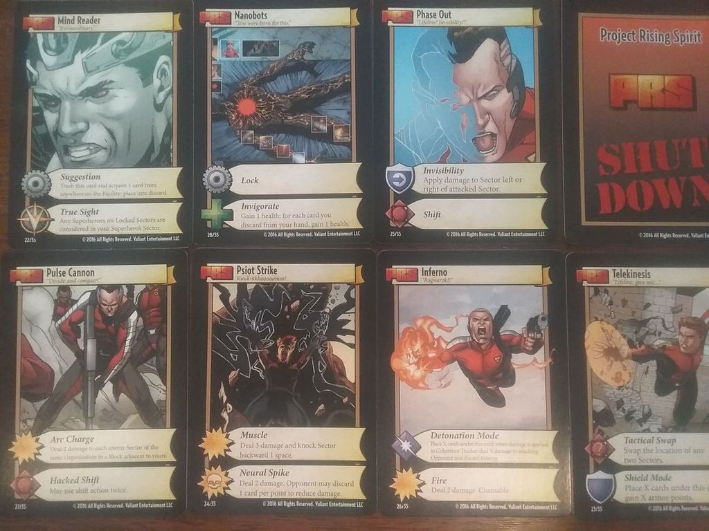 Valiant Universe: The Deckbuilding Game carte