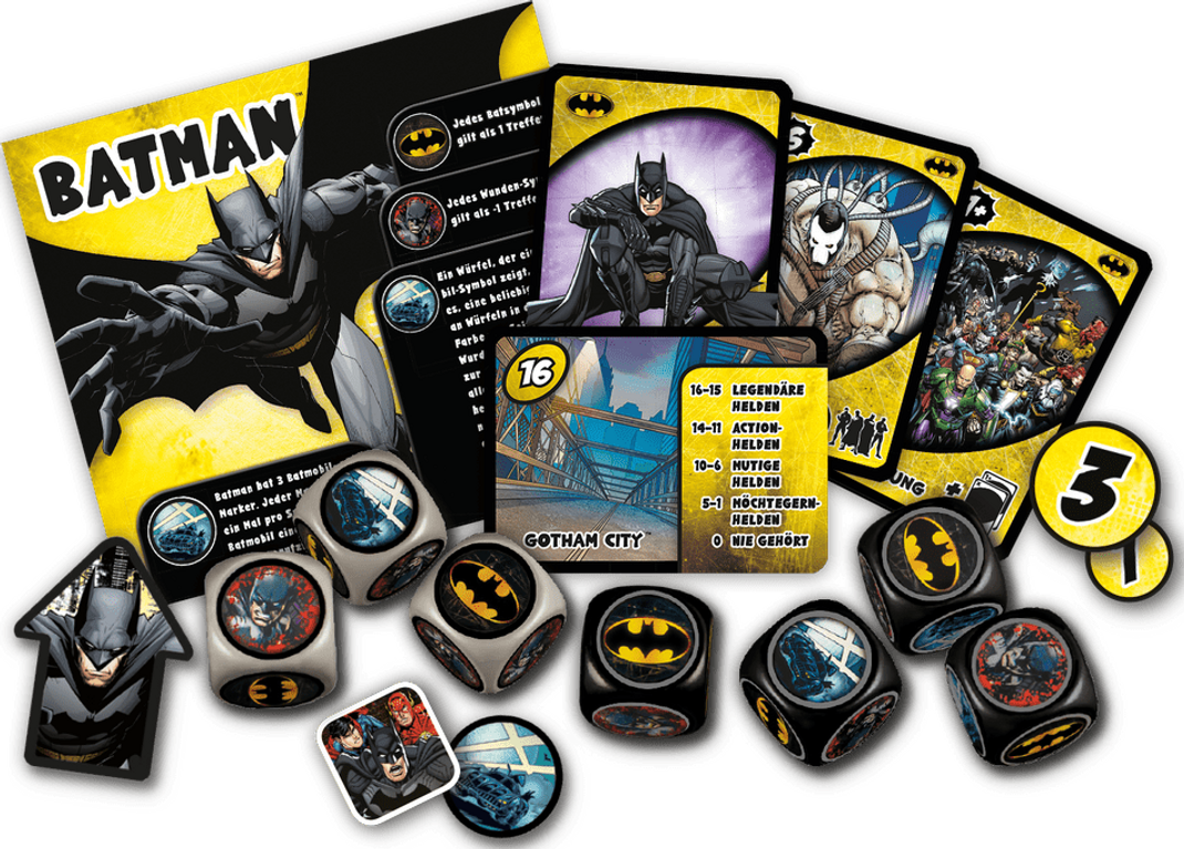 Justice League: Hero Dice - Batman componenten