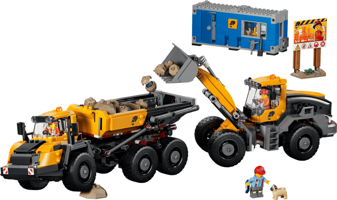 LEGO® City Dump Truck & Front End Loader components