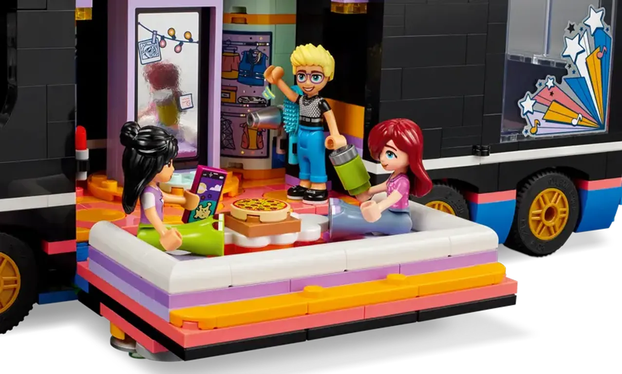 LEGO® Friends Pop Star Music Tour Bus minifigures