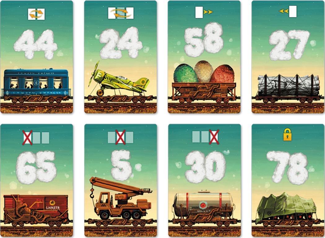 Game of trains 迷途小火車 cards