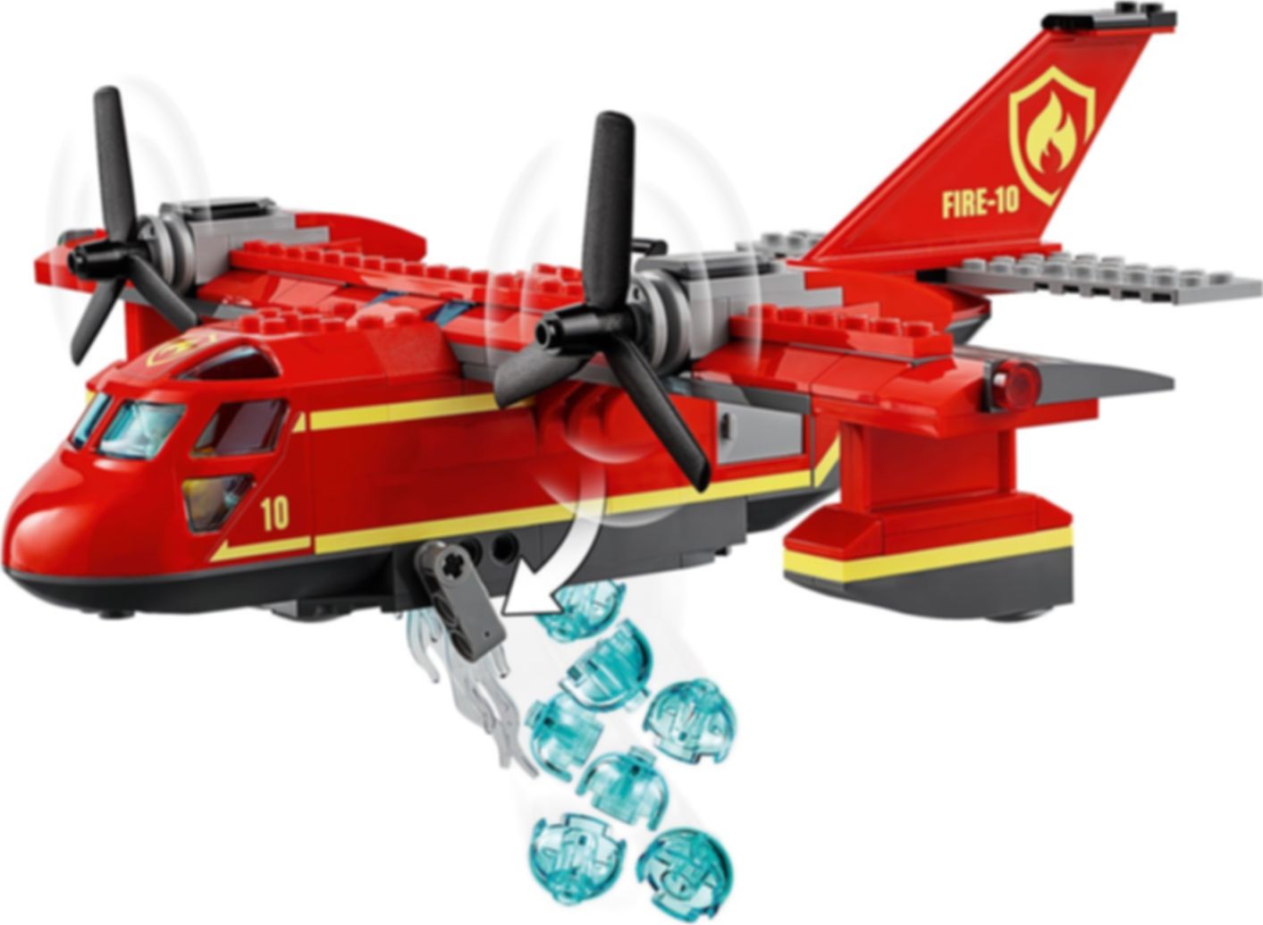 LEGO® City Löschflugzeug der Feuerwehr spielablauf