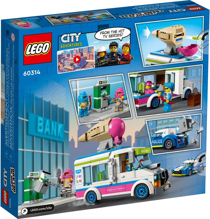 LEGO® City Ice Cream Truck Police Chase back of the box