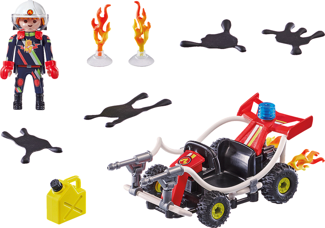 Playmobil® Stunt Show Stunt Show Fire Quad components