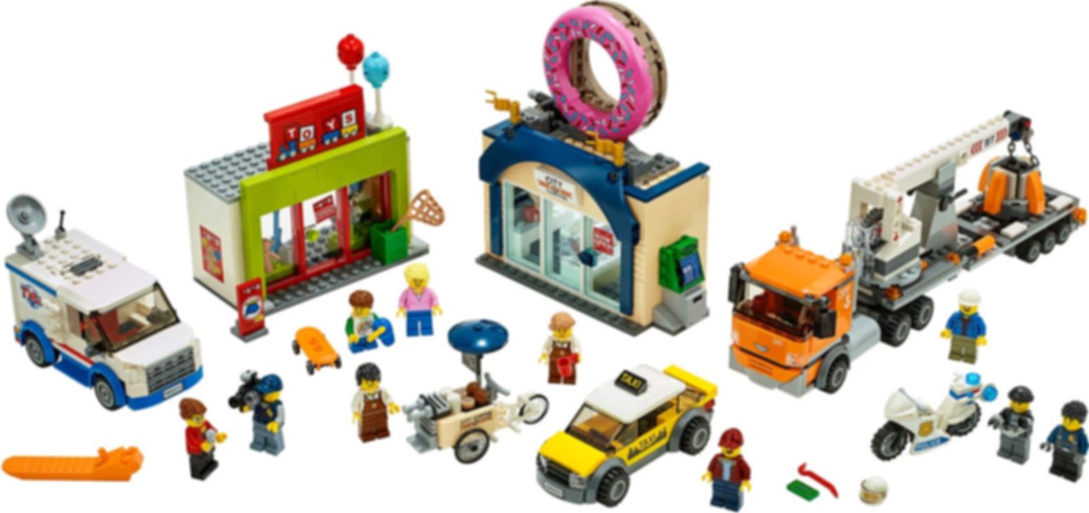 LEGO® City Donut Shop Opening components
