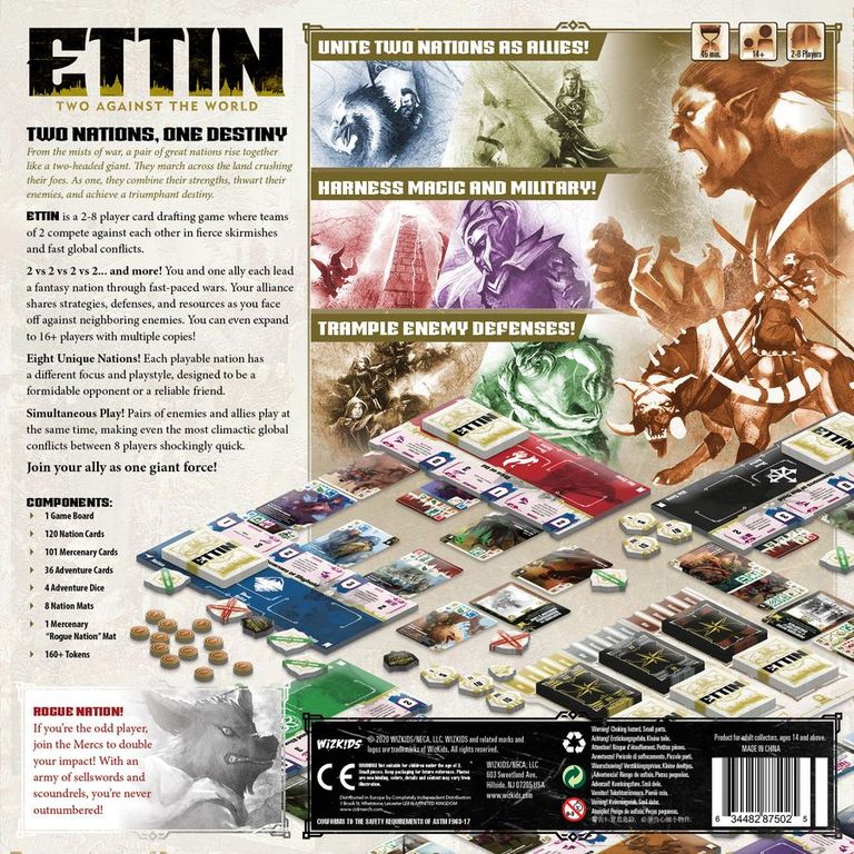 Ettin back of the box