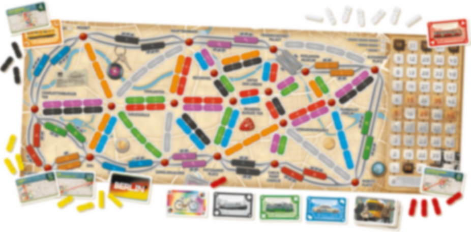 Ticket To Ride: Berlin components
