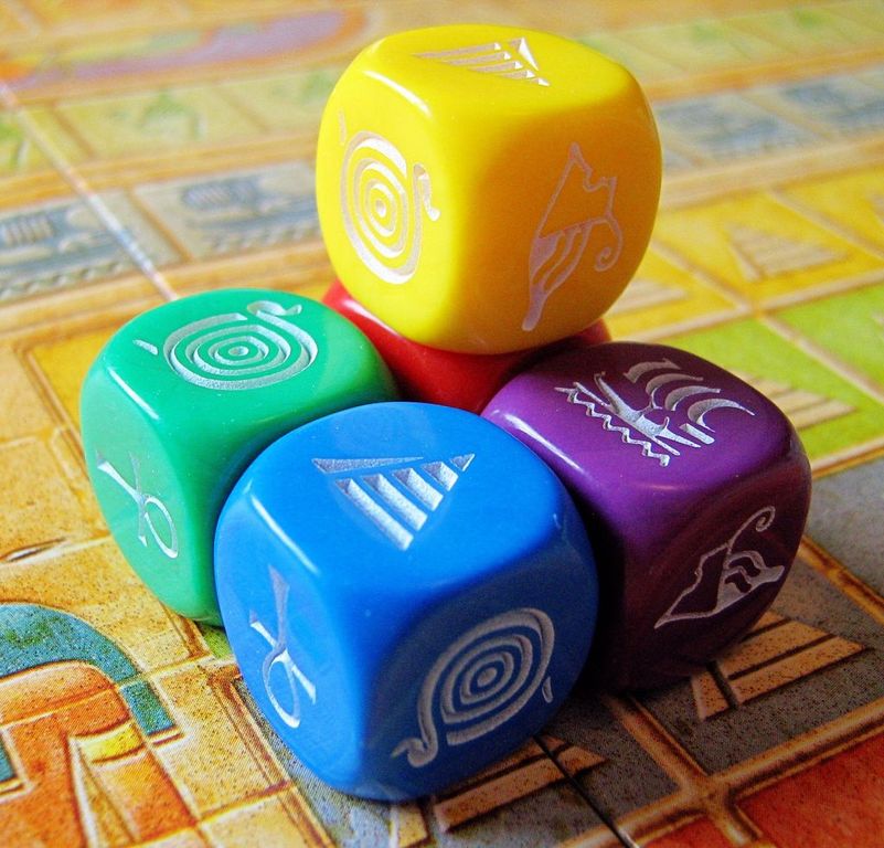 Ra: The Dice Game components