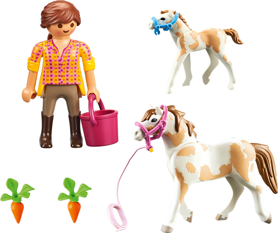 Playmobil® Country Horse with Foal components