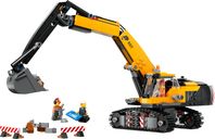 LEGO® City La pelleteuse de chantier jaune composants