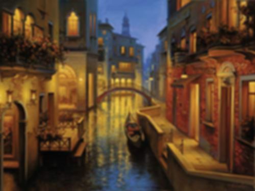 Wasserweg in Venedig