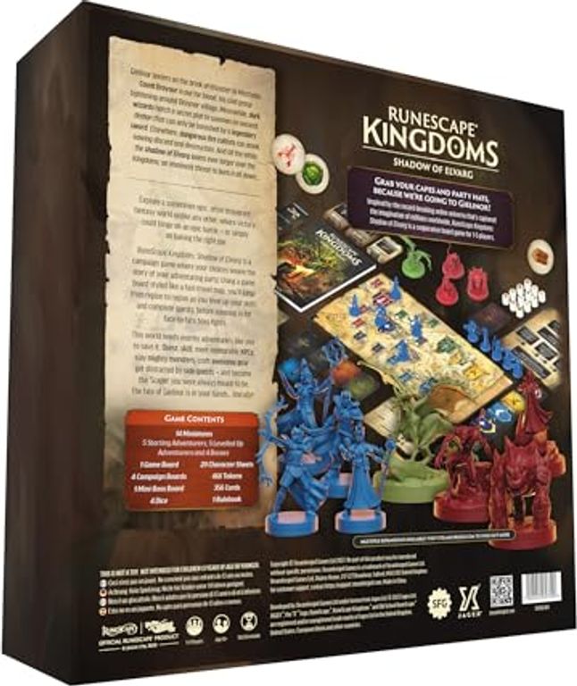 RuneScape Kingdoms: Shadow of Elvarg achterkant van de doos