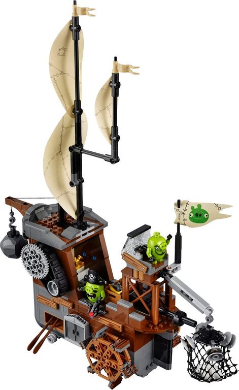 LEGO® Angry Birds Piggy Pirate Ship components