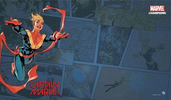 Marvel Champions: Captain Marvel Game Mat