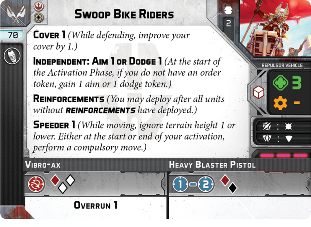Star Wars: Legion – Swoop Bike Riders card