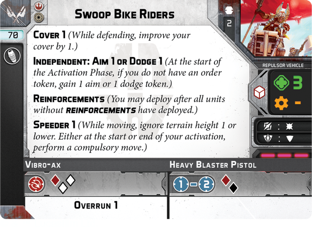 Star Wars: Legion – Swoop Bike Riders kaart