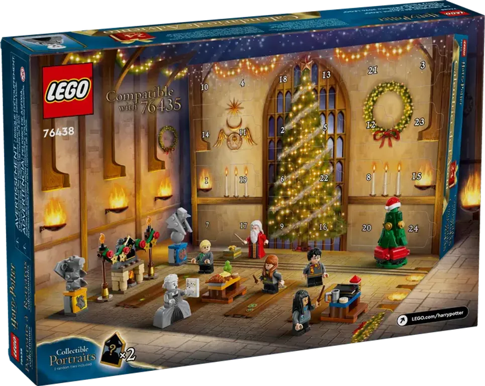 LEGO® Harry Potter™ LEGO Harry Potter Adventkalender 2024 achterkant van de doos