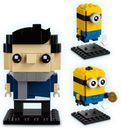 LEGO® BrickHeadz™ Gru, Stuart and Otto components