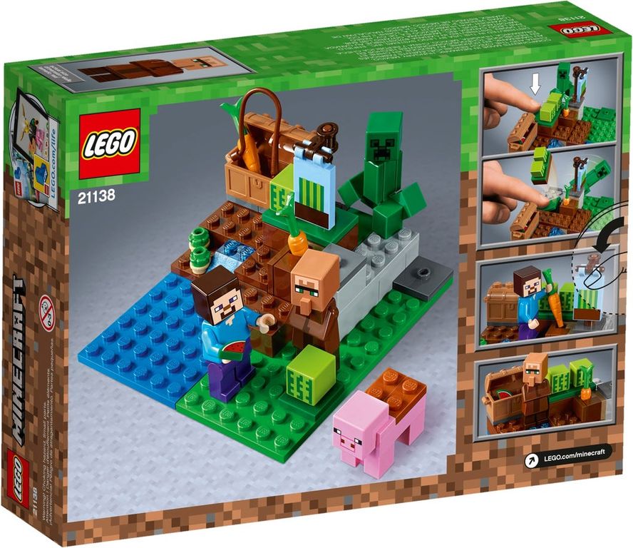 LEGO® Minecraft De meloenboerderij achterkant van de doos